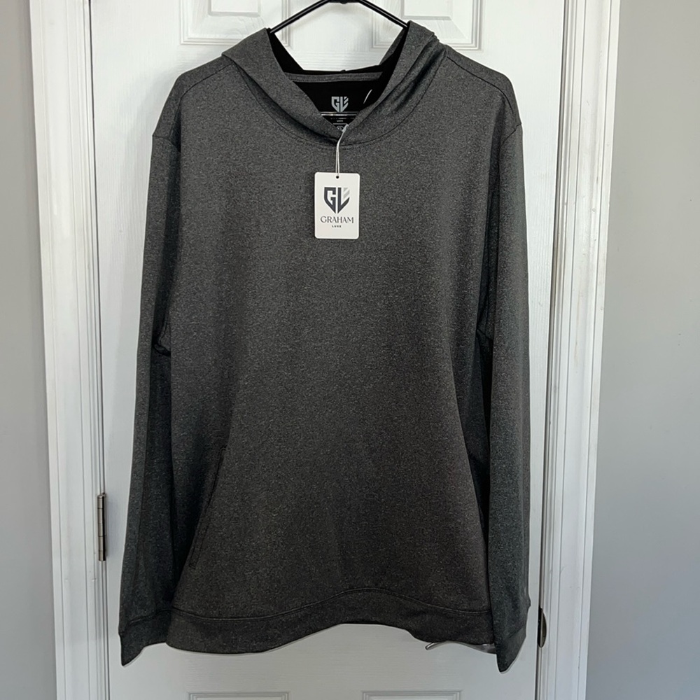 Graham Luxe Golf Hoodie Gray XL